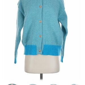 Women's Blue Cardigan Sweater